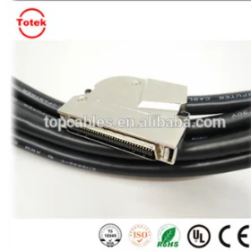 3M Mini D Ribbon MDR 68P cable with 60 degree metal junction shell